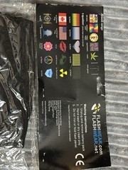 FlashWear T-Qualizer Smiley Face Sound Activated LED Equalizer T-Shirt Large