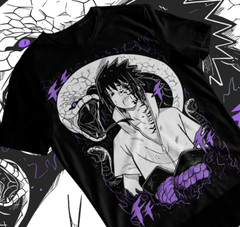 Sasuke Uchiha Manga Strip Naruto Anime Manga Unisex Tshirt T-Shirt Soft Tee