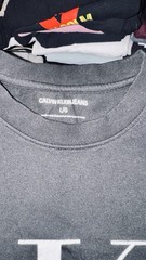 Calvin Klein Jeans Men’s Black CK Logo Graphic Print Crew Neck T-Shirt Size L