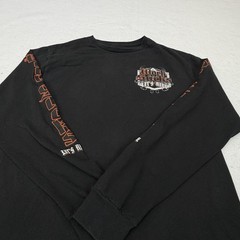 Work Sucks Let’s Ride Shirt Mens Large Black Long Sleeve Motorcycle Graphic