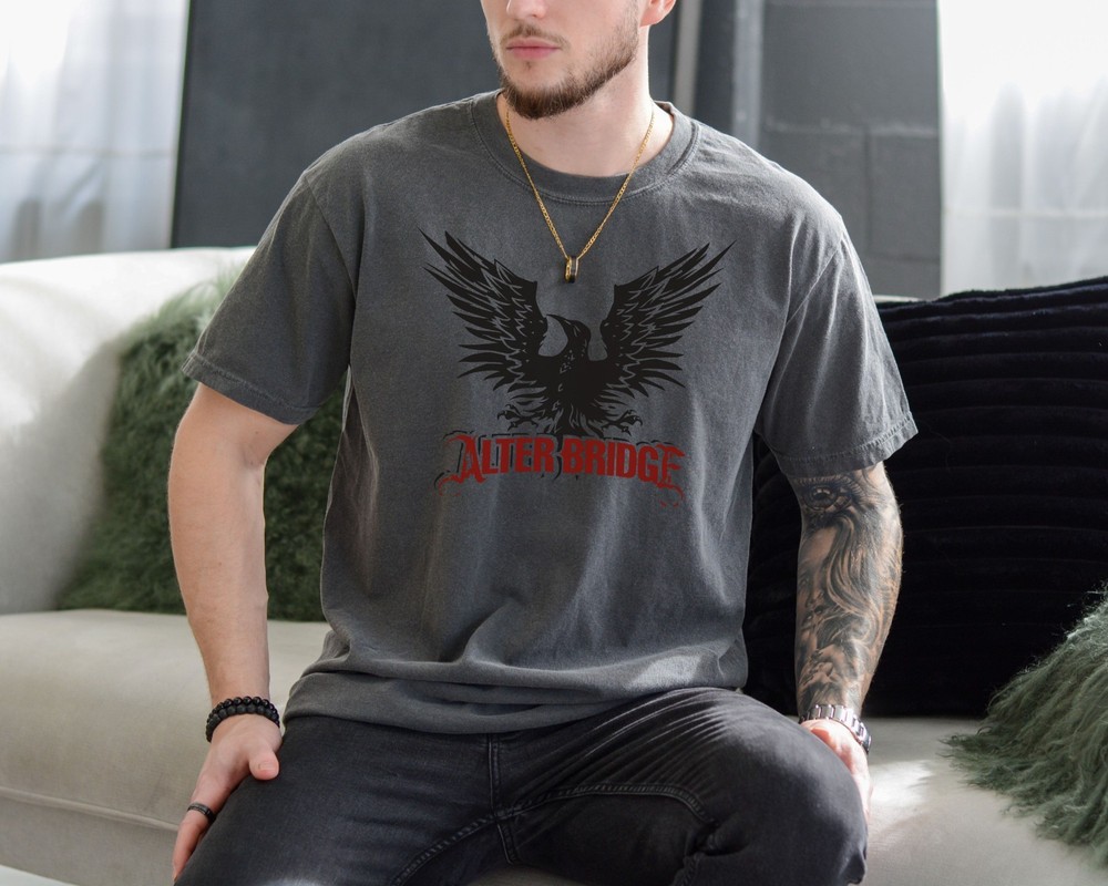 Alter Bridge Blackbird T-Shirt Rock Band Premium Vintage Black Comfort Color Tee
