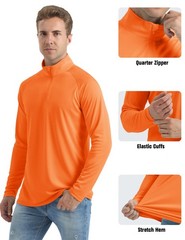 MAGCOMSEN Sun Shirts for Men Dry Fit Sun Protection Running Fishing Gym Worko…