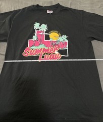 Vintage Hanes Heavyweight 50/50 Printed TShirt Summer Luau Homebase 1993