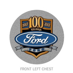 Joe Blow T’s Ford Trucks 100th Anniversary Men’s Gray T-Shirt F100 F150 Flag
