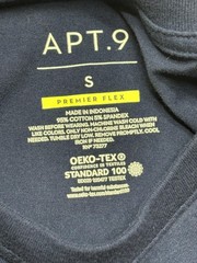 APT. 9 Shirt Mens Small Blue Premier Flex Long Sleeve Tagless Tee Casual