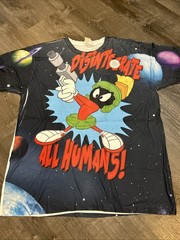 Marvin The Martian Disintegrate Sublimated T-Shirt Logo Vision Rare XXL