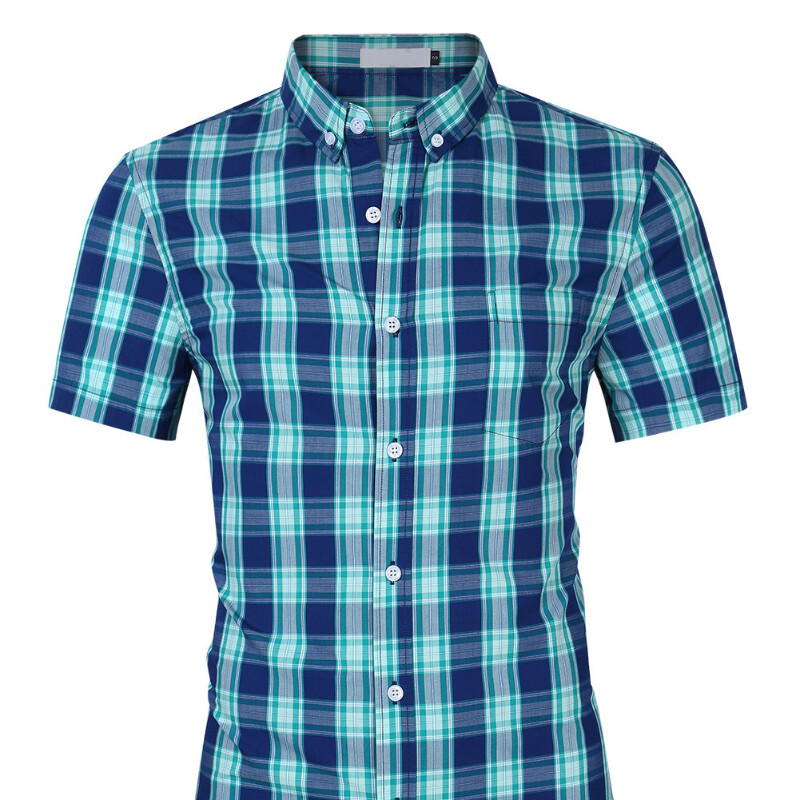 Mens Classic Leisure Outdoor Shirt Short Sleeved Comfort Summer Short Shirt