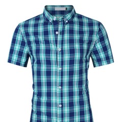 Mens Classic Leisure Outdoor Shirt Short Sleeved Comfort Summer Short Shirt