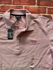$98 Diesel Men’s T-Night Short Sleeves Polo Shirt In Pink Size S