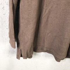 KingSize Thermal Waffle Henley Shirt Mens Big 2X Brown Long Sleeve Casual