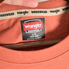Wrangler Workwear Mens Redwood Long Sleeve Heavyweight Pocket Tee WW55270 L