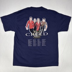 Vintage Creed Tour Shirt Men’s XL Blue Rock Band Tee Concert 90s Y2K Human Clay