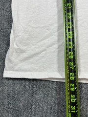 Set Of 5 Fruit Of The Loom T Shirt Men Large White Cotton Straight Hem Crew Neck