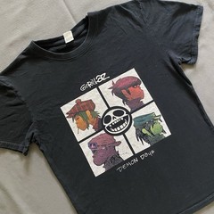 Gorillaz Demon Days T Shirt Adult Small Black Album Graphic Retro Band Music