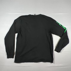 The North Face Hit Graphic T Shirt Men Large Black Cotton Long Sleeves Crew Neck