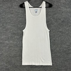 Stafford Tank Mens XL Dry+Cool Tagless Undershirt 4 Pack Ribbed White Basic