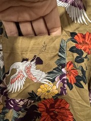 Goodthreads Poplin Multicolor Floral Birds Short Sleeve Shirt Sz M Hawaiian