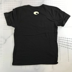 Costa Del Mar T Shirt Mens Large Black Short Sleeve Large Fish Chest Logo