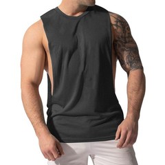 Sleeveless Vest Tshirt Men’s Gym Muscle Workout Tank Top for Fitness and Sport