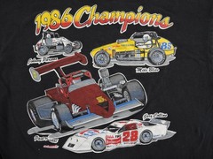 VINTAGE Cooper World Classic Shirt Mens Large Black 1986 Signal Car Auto Racing