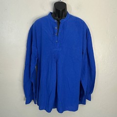 International Male Gauze Henley XL Gently worn vintage 100% cotton textured