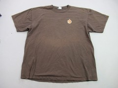 Anvil Shirt Mens Short Sleeve Crew Neck Outdoors Lightweight Casual Brown