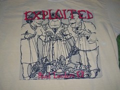 THE EXPLOITED Rival Leaders T-SHIRT L G.B.H. Discharge Poison Idea Subhumans KBD