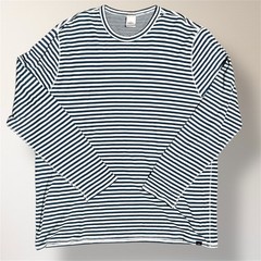 Faherty XXL Reversible Cloud LS Tee Stone Peak Stripe Pima Cotton Soft Coastal