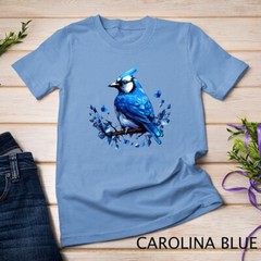 Blue Jay Geometric Patten Art,Cute Blue Jay Bird Lover Tee Unisex T-shirt