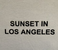Rare Sunset On Sunset Hollywood Los Angeles high Resolution Picture Shirt Sz L