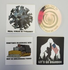 SIC SEMPER TYRANNIS Abraham Lincoln Civil War era poster STICKERS