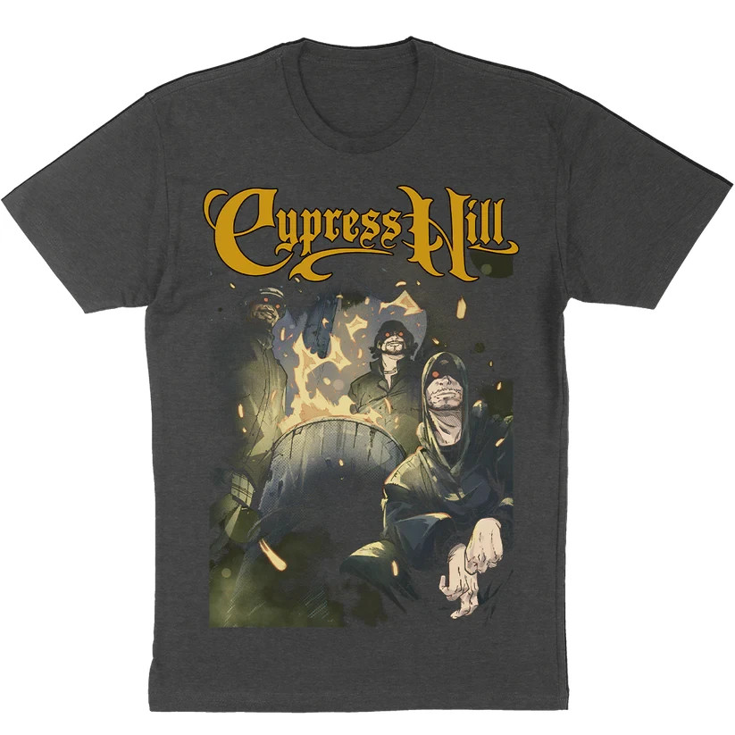 Men’s Size XL T-shirt Cypress Hill Rap Tee Music Bands Bonfire 90s theme NWT