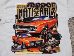 2005 Jerzees Mopar Nationals 25th Anniversary Tee Double Sided Graphic Large