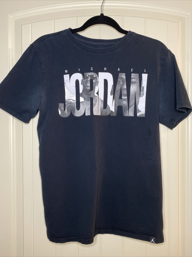 Air Jordan Men’s T-Shirt Sz Medium Black Cotton Michael #23 Basketball