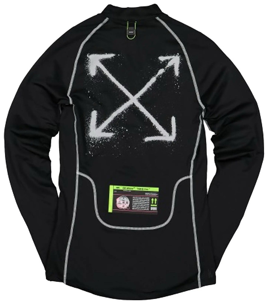 OFF-WHITE X NIKE PRO LONG SLEEVE TOP CN5528-010 LARGE NEW W/TAG