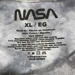Nasa Shirt Mens xl gray tye dye astronaut outerspace graphic space suit ship