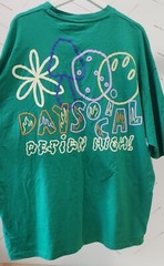 ASOS Daysocial Unisex Medium Oversized T-Shirt with Graphic Print Logo Green