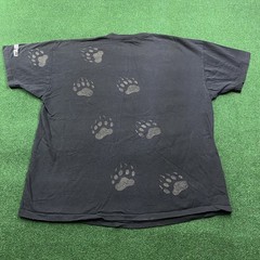 Vintage Bear Nature Shirt Mens XL Black 90S All Over Print Wisconsin USA MADE