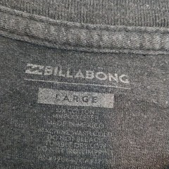 Men’s Billabong T Shirt Large Graphic Surf Gray Short Sleeve