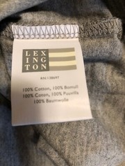 LEXINGTON Clothing Co Justin Tee Shirt Heather Gray Melange Mens S/S Size L