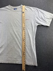 Tommy Bahama Mens Size Medium Gray Graphic T Shirt Island Christmas Naughty Nice