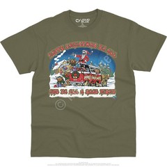 Happy Christmas T-Shirt Liquid Blue