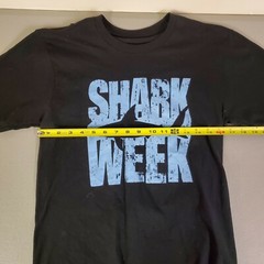 Shark Week Discovery Channel T Shirt Black Tee Public Small Sharks TV Show Promo