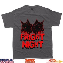 Fright Night Double Hellhound Horror Art T-Shirt