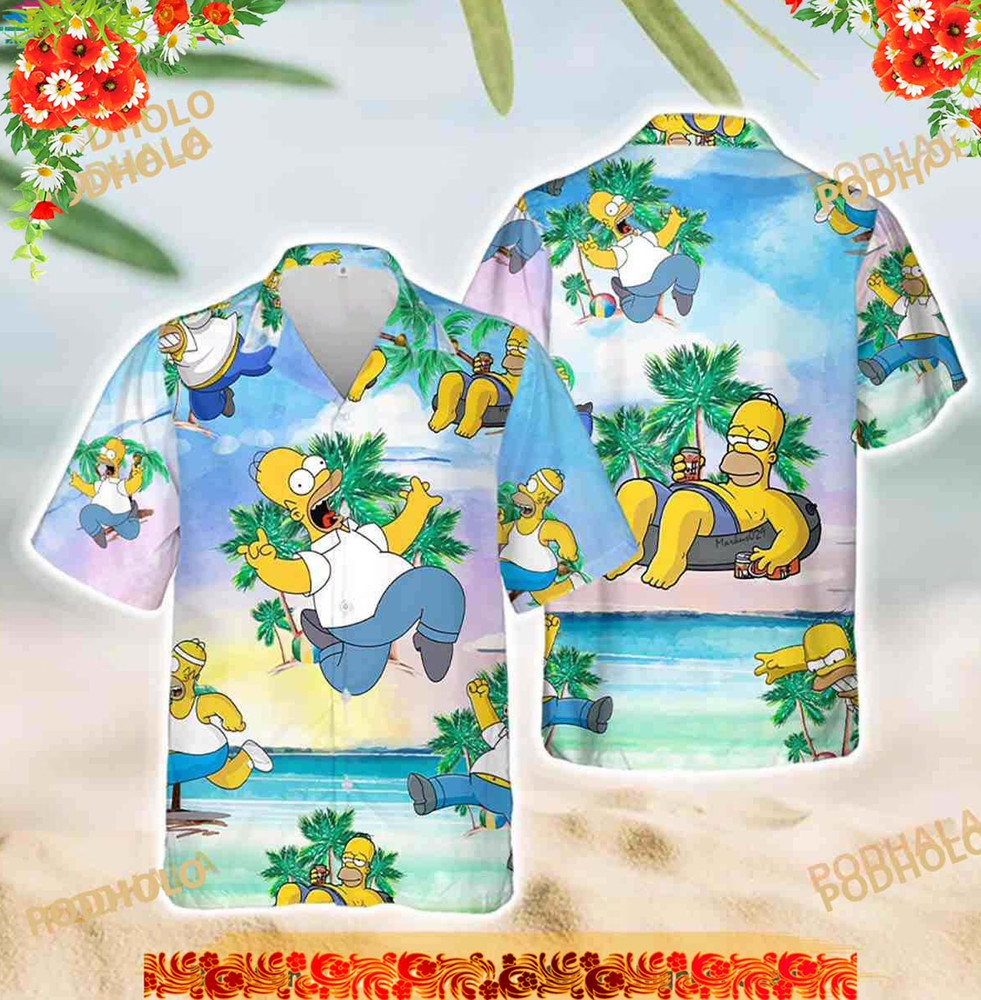 HOT SALE The Simpsons beach Hawaiian shirt All sizes DADA207