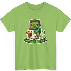 Funny Chicken Jockey T Shirt, Gamer Chicken Ride Games Unisex Kids Adult Top