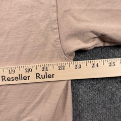 VTG Bayside Graphic Shirt Mens XL Tan Im Dangerous The Thinker Heavyweight USA