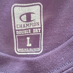 Champion Double Dry Men’s Large T-Shirt Navy Blue Crew Neck Short Sleeve