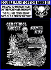 1970-74 Hot Rod Muscle Car Outlaw Gasser Drag Race Cartoony Skeleton Tank Top O3