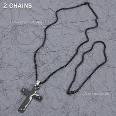 Cross Pendant for Car Rear View Mirror Decor Hanging Ornament Stainless Steel…